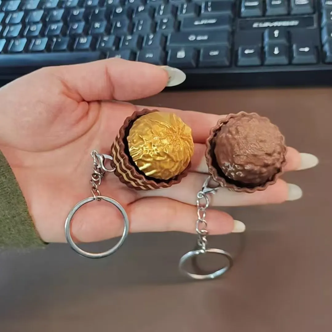 Food Like Snacks - Chaveiro de Teclado Dubai Chocolate, Botão