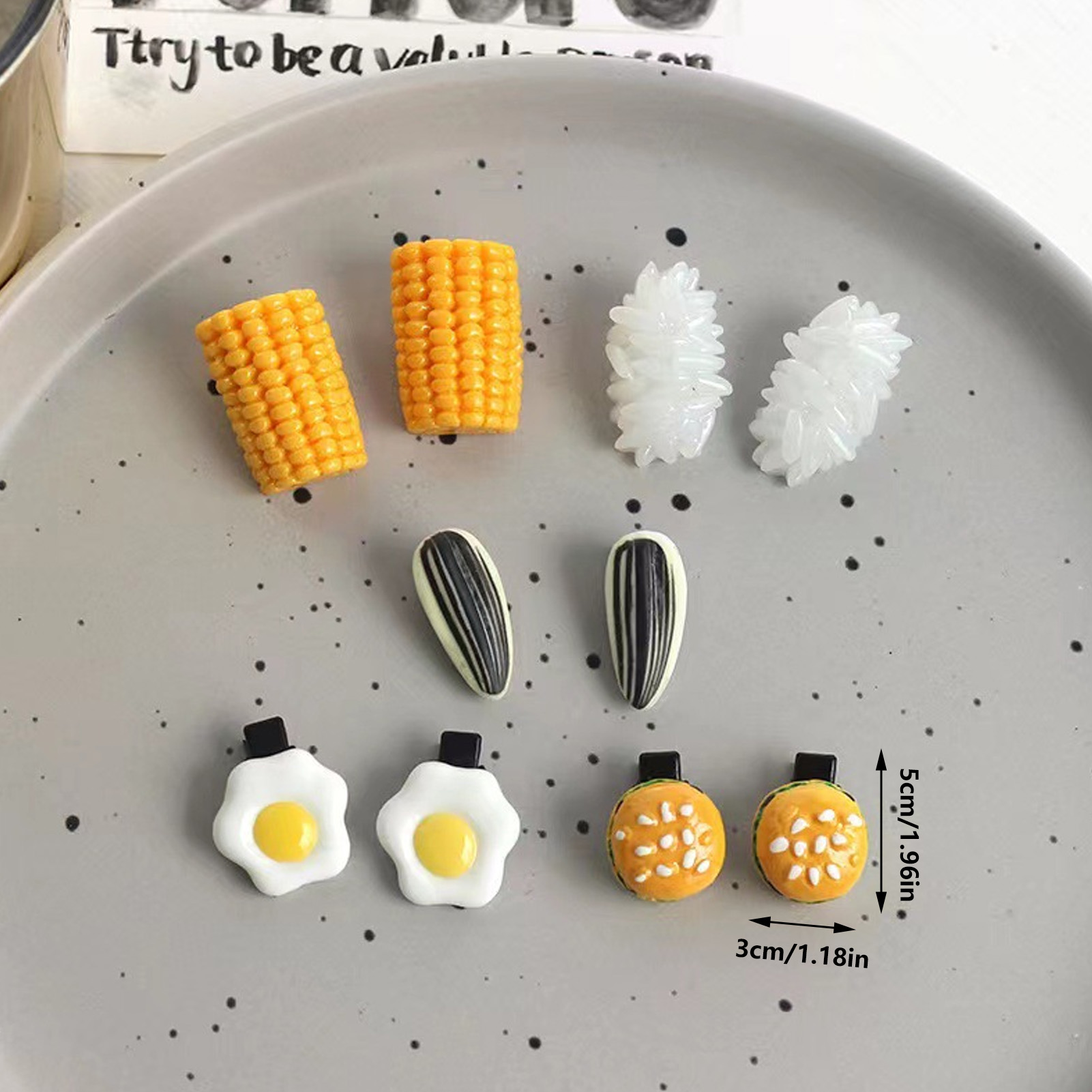 Conjunto de Mini Presilhas de  - Food Like Snacks avaliação e preço