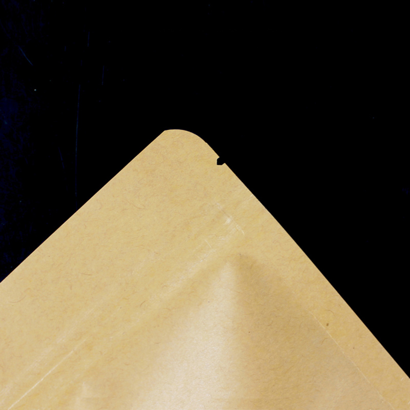100 pçs marrom doypack kraft e - Food Snacks Packets avaliação e preço