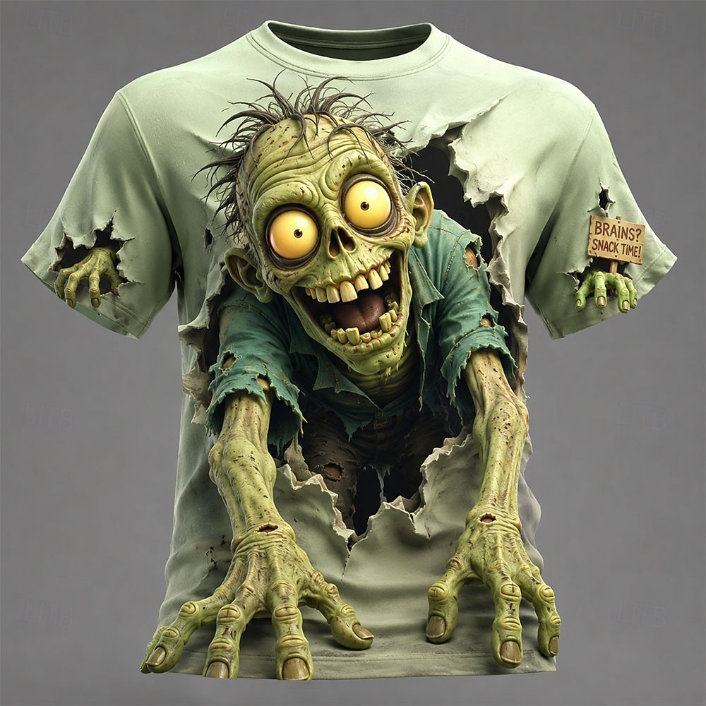 Camiseta Masculina de Verão co - Zombie Snacks avaliação e preço