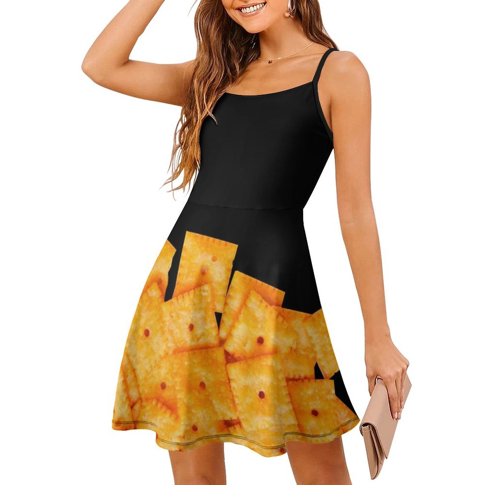 Cheez It Vestido de festa femi - Food Snacks Options avaliação e preço