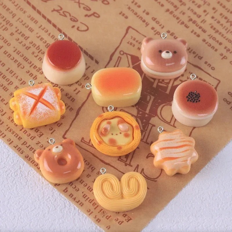 10 Peças de Pingentes de Resin - Food Snacks Party avaliação e preço