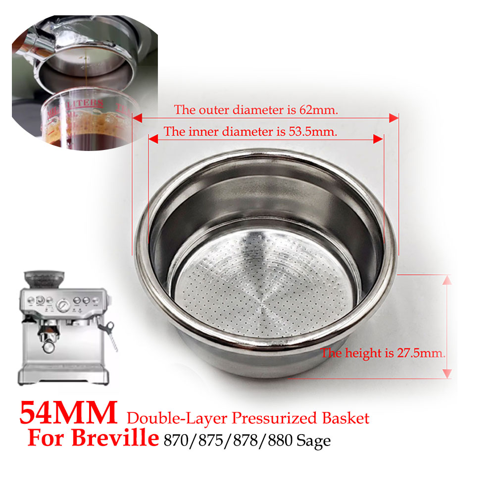 Cesta de filtro pressurizada d - Breville Espresso Bes870 avaliação e preço